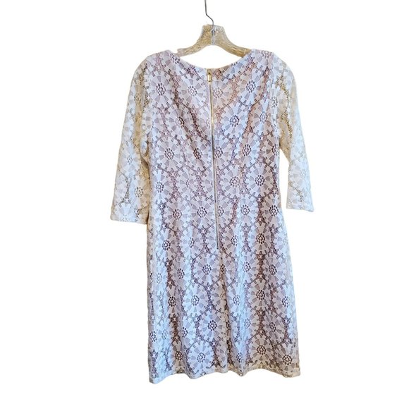 Vince Camuto Ivory Lace‎ dress, nude lining. Size 6. NWOT. - Picture 2 of 4